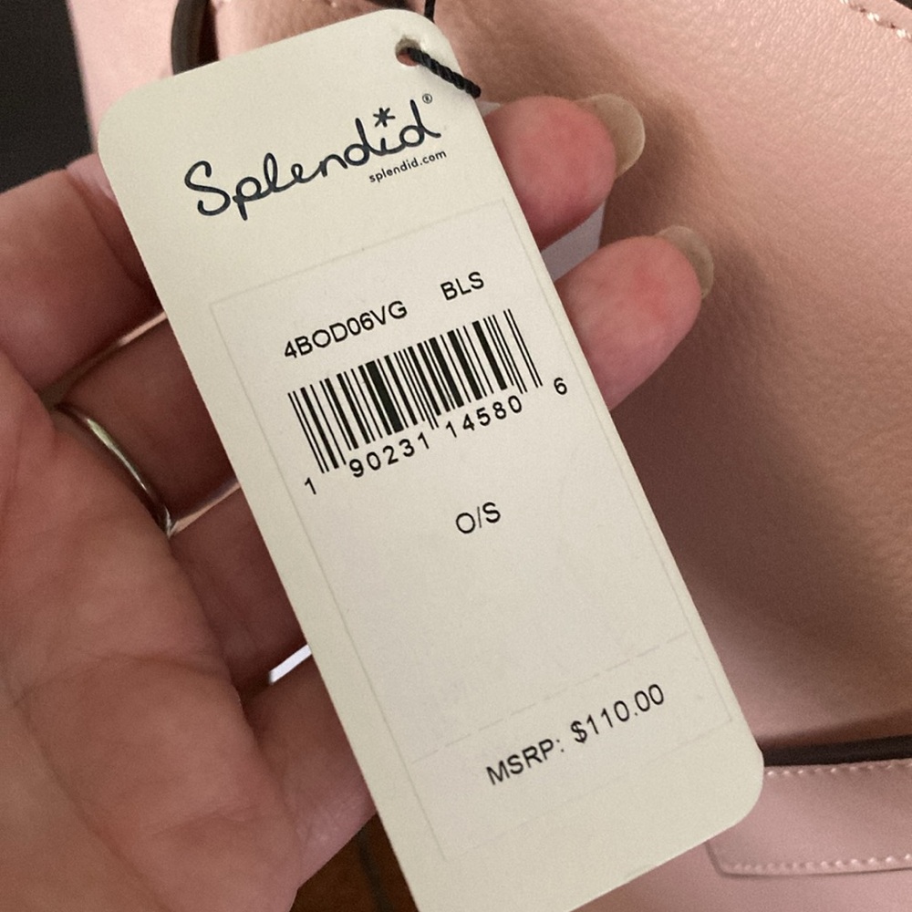 Splendid Blush Rose Leather Satchel Handbag NWT 🌹 - Picture 8 of 11